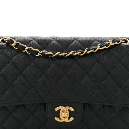 Chanel Caviar Quilted Medium Double Flap Black 8 of 13