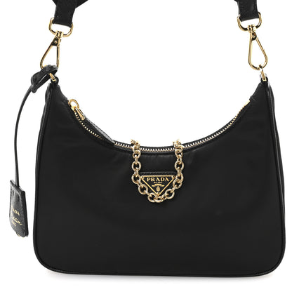 Prada Nylon Re-Edition 2005 Shoulder Bag Black 9 of 12