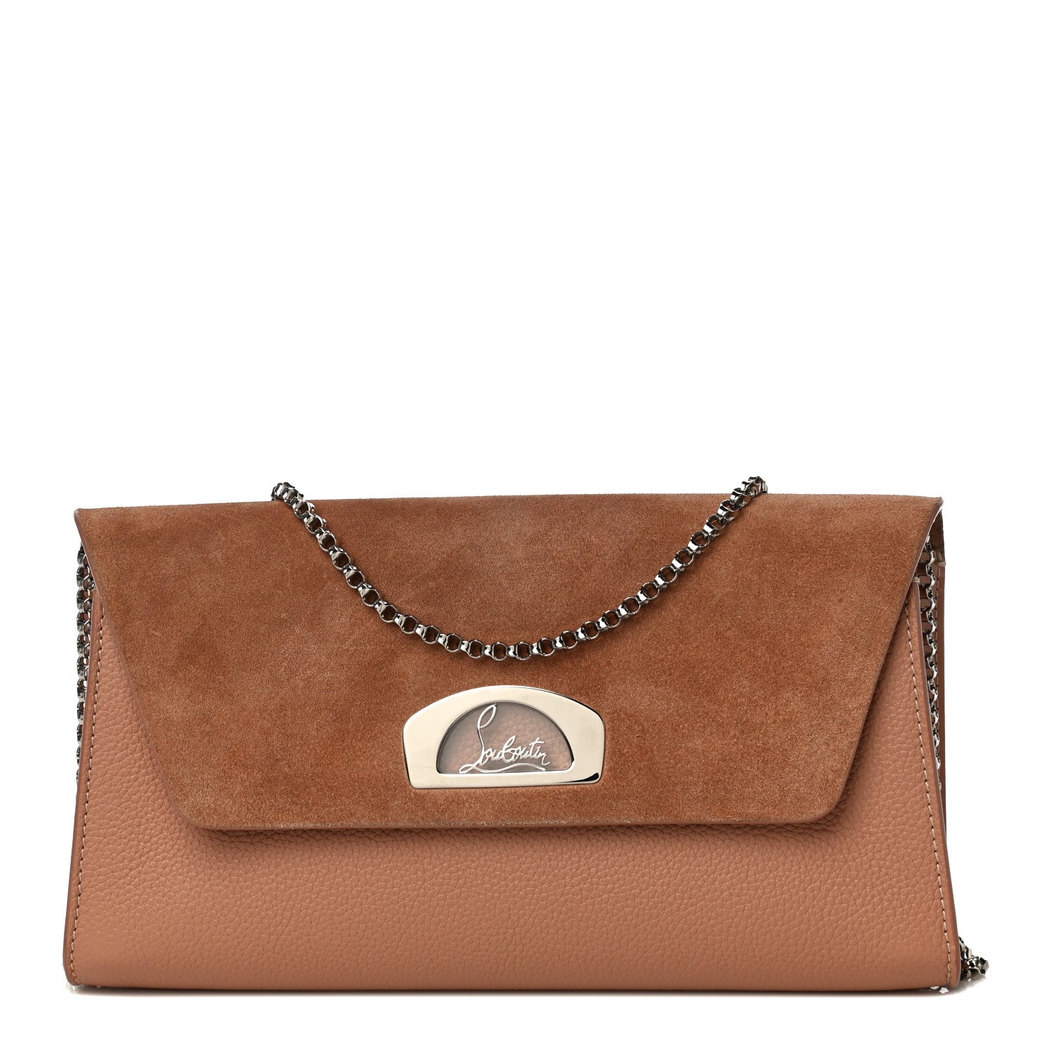 Christian Louboutin Veau Velours Calfskin Vero Dodat Clutch Cannelle 1 of 12
