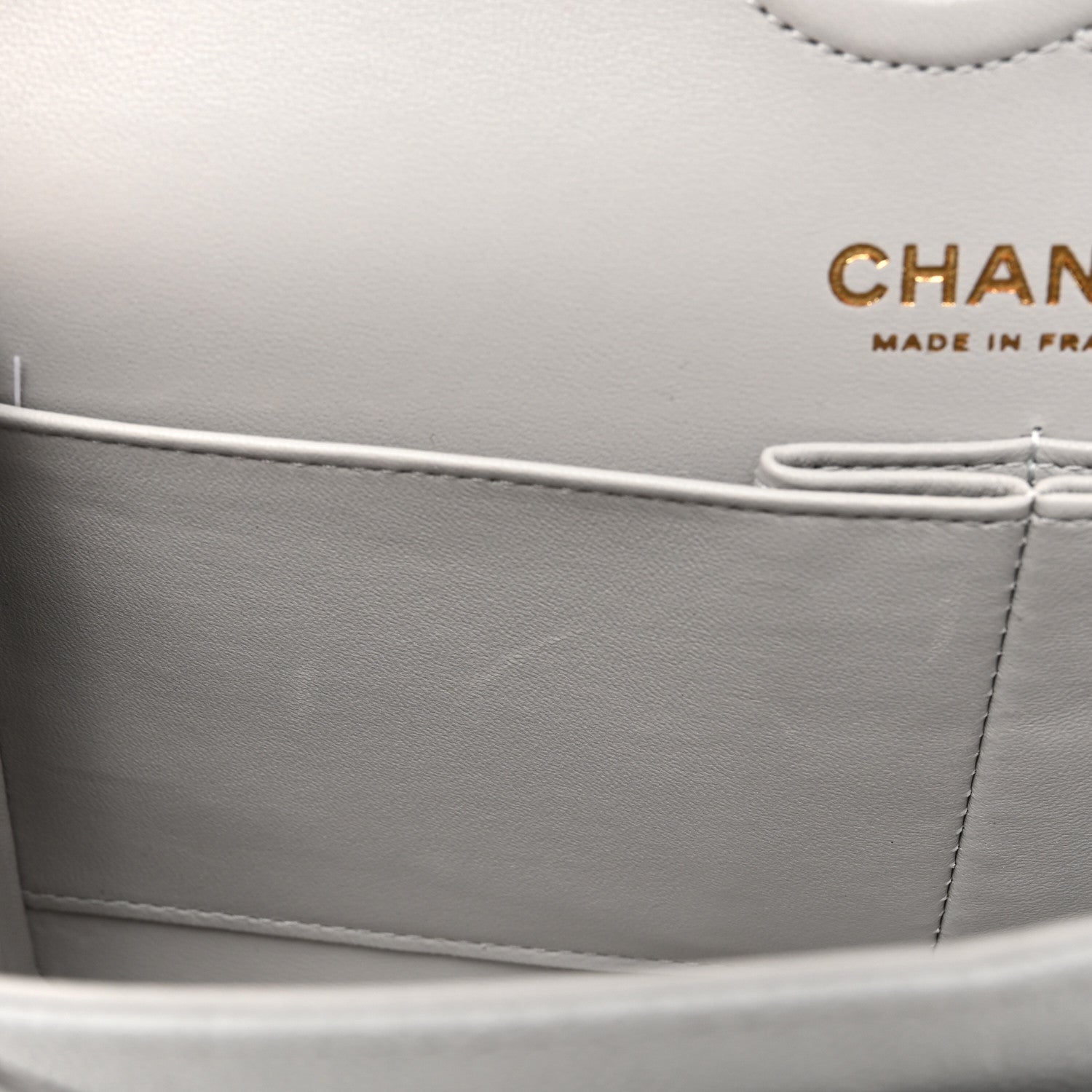 Chanel Caviar Quilted Small Double Flap Grey 11 of 13