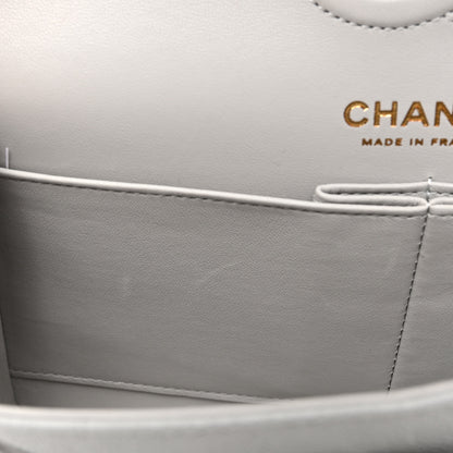 Chanel Caviar Quilted Small Double Flap Grey 11 of 13