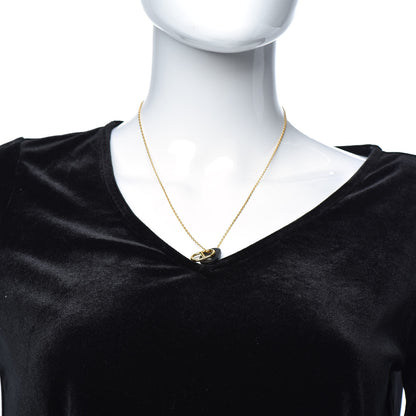 Hermes Swift O'Maillon Pendant Necklace Black 2 of 6