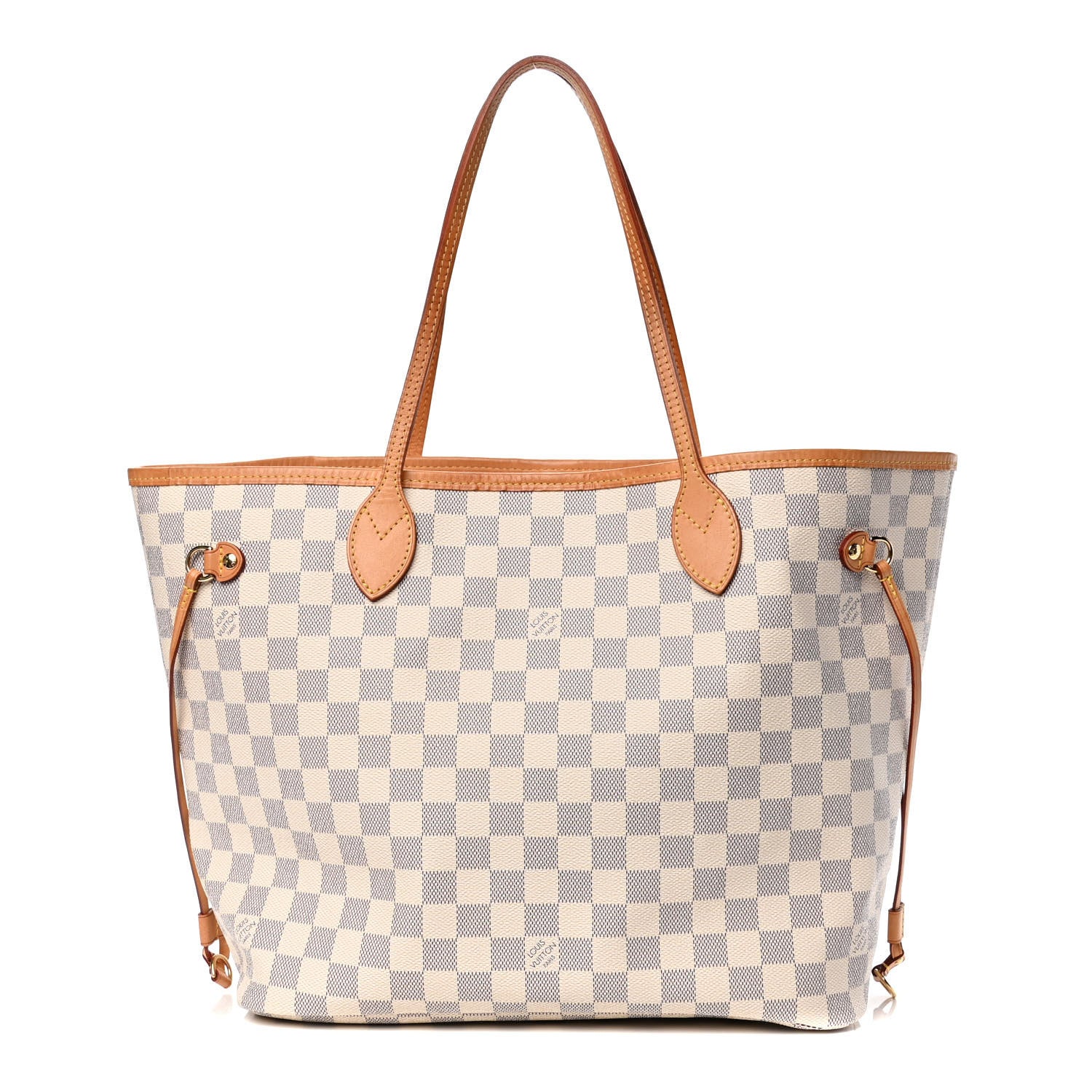 Louis Vuitton Damier Azur Neo Neverfull MM Rose Ballerine 1 of 6