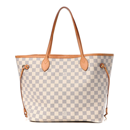 Louis Vuitton Damier Azur Neo Neverfull MM Rose Ballerine 1 of 6