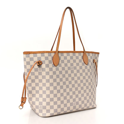 Louis Vuitton Damier Azur Neo Neverfull MM Rose Ballerine 4 of 11