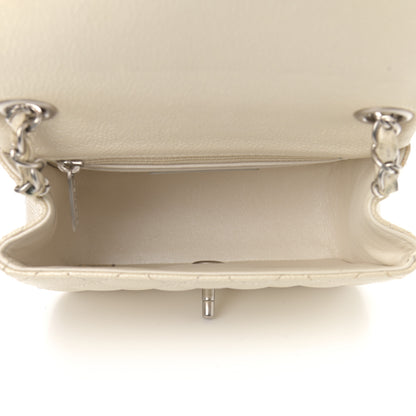 Chanel Iridescent Caviar Quilted Mini Square Flap White 5 of 10