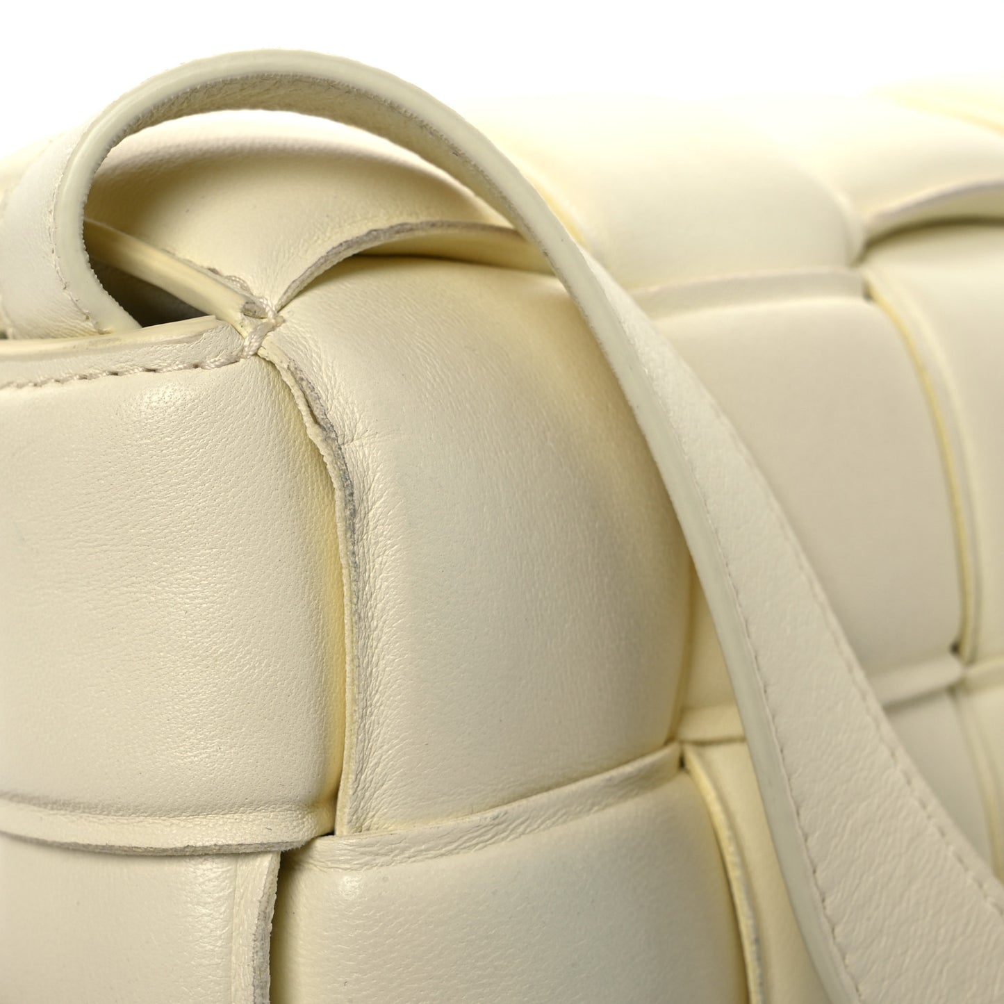 Nappa Maxi Intreccio Padded Cassette Crossbody Bag Zest