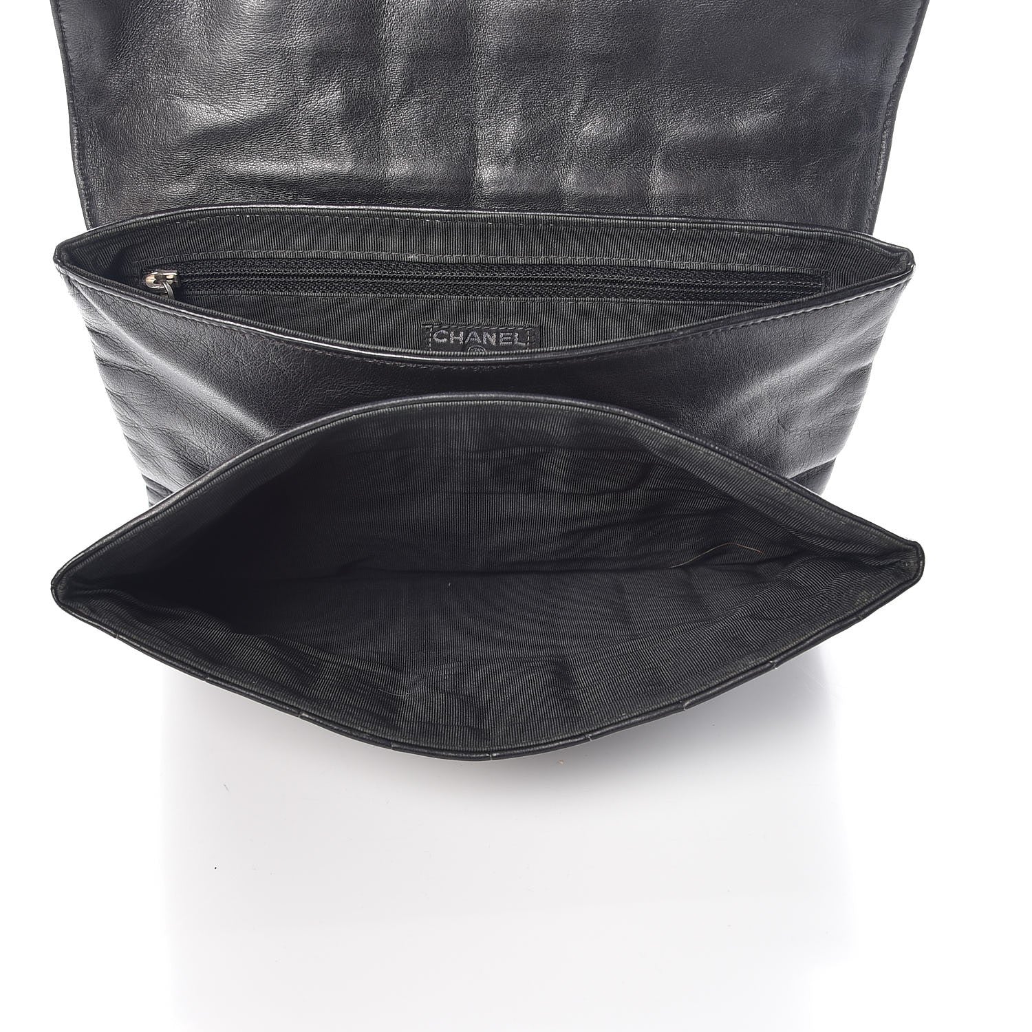 Chanel Lambskin Chocolate Bar Mademoiselle Flap Black 5 of 11