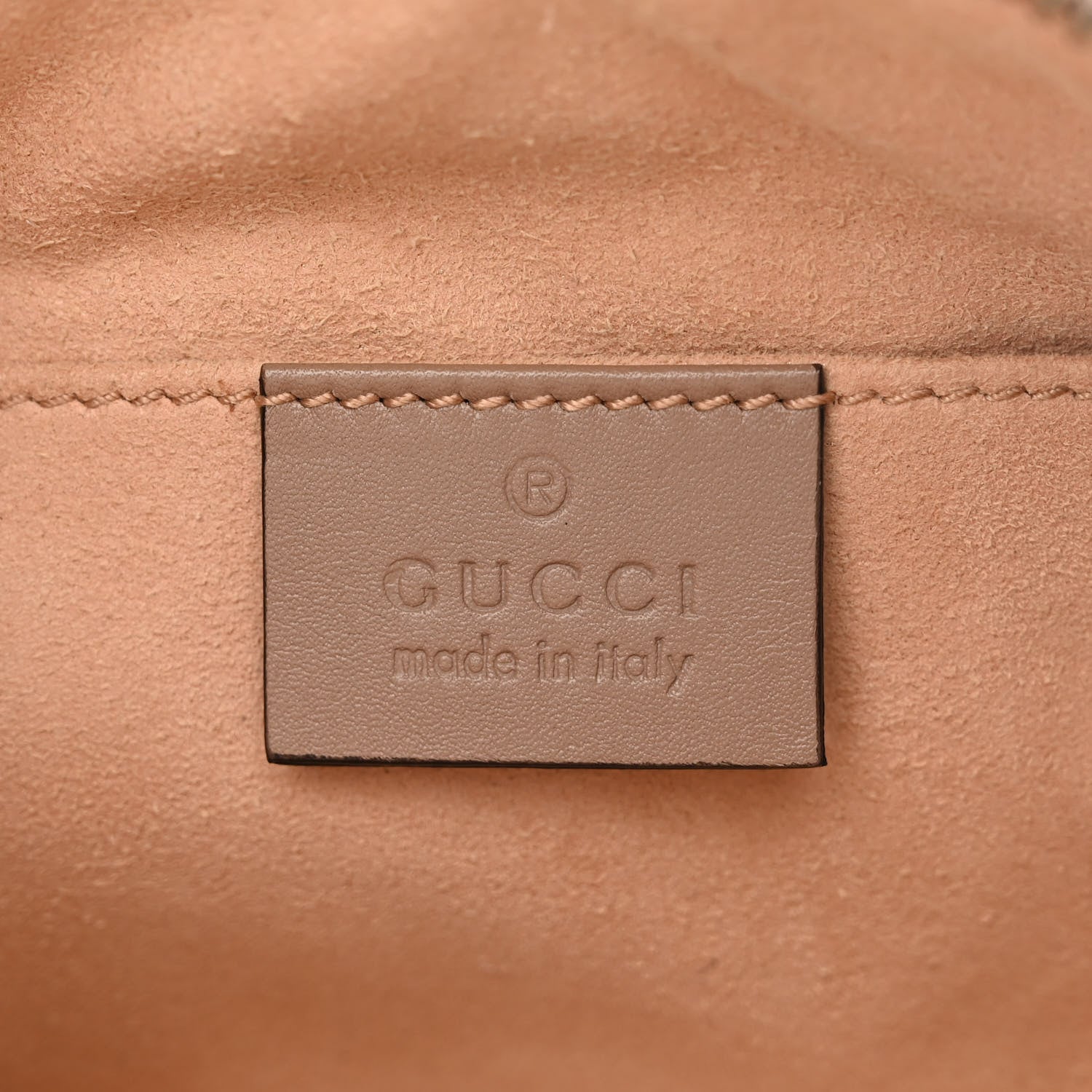 Gucci Calfskin Matelasse GG Marmont Belt Bag 95 38 Porcelain Rose 6 of 13