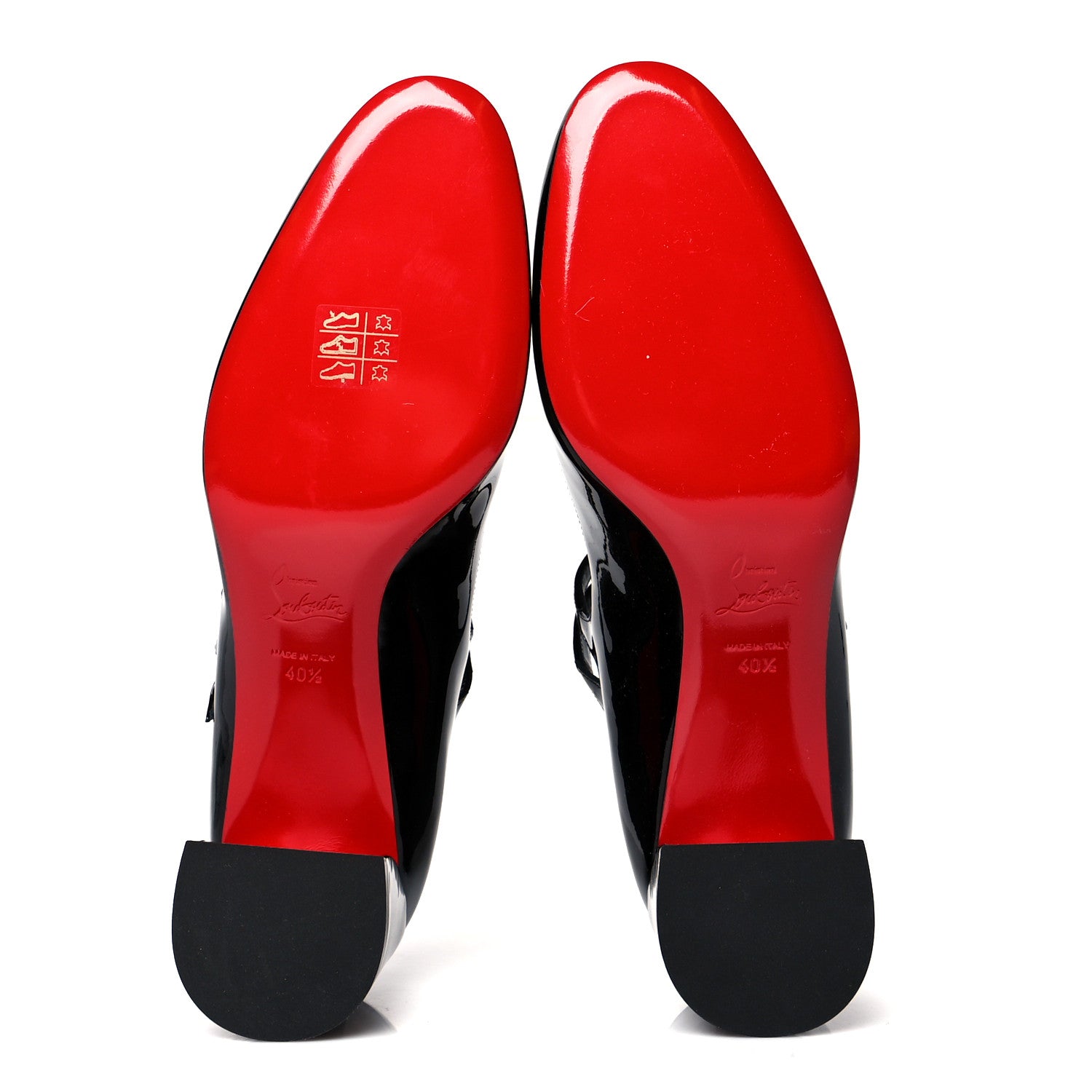 Christian Louboutin Patent Miss Jane Mary Janes 55 Pumps 40.5 Black 5 of 7