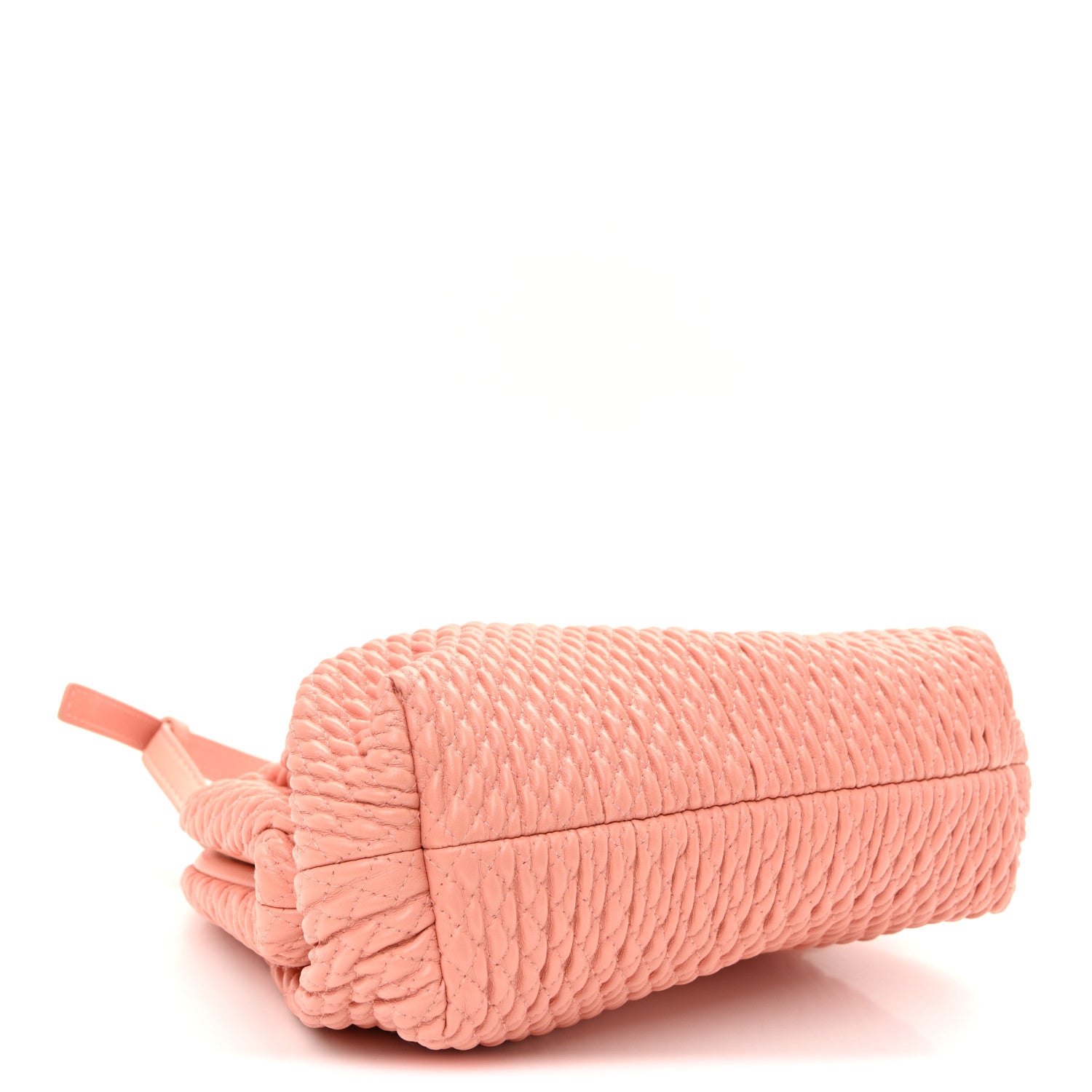 Bottega Veneta Lambskin Knit Small The Point Triangle Bag Peachy 4 of 9