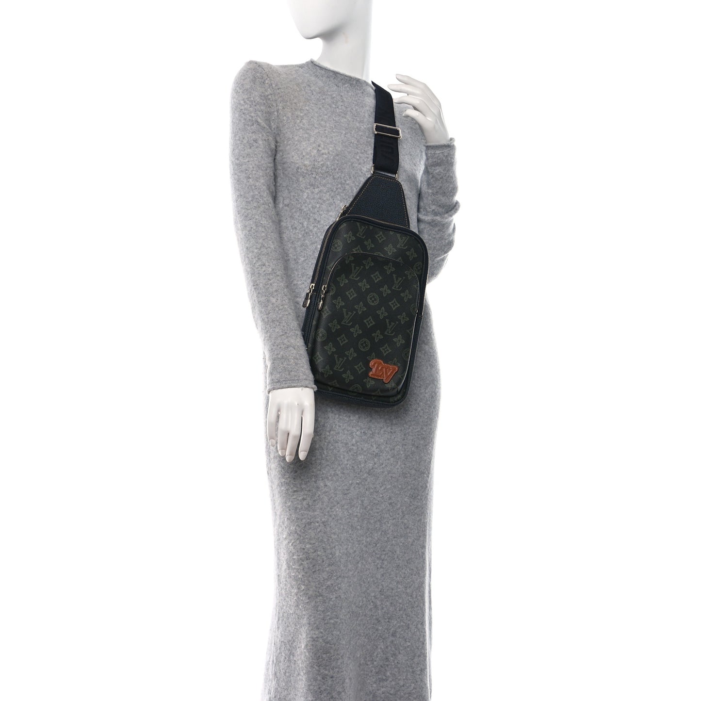 Monogram Record Fall Avenue Sling Bag Dark Green