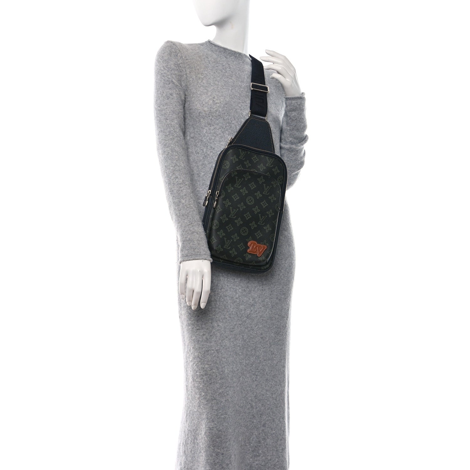 Louis Vuitton Monogram Record Fall Avenue Sling Bag Dark Green 2 of 11