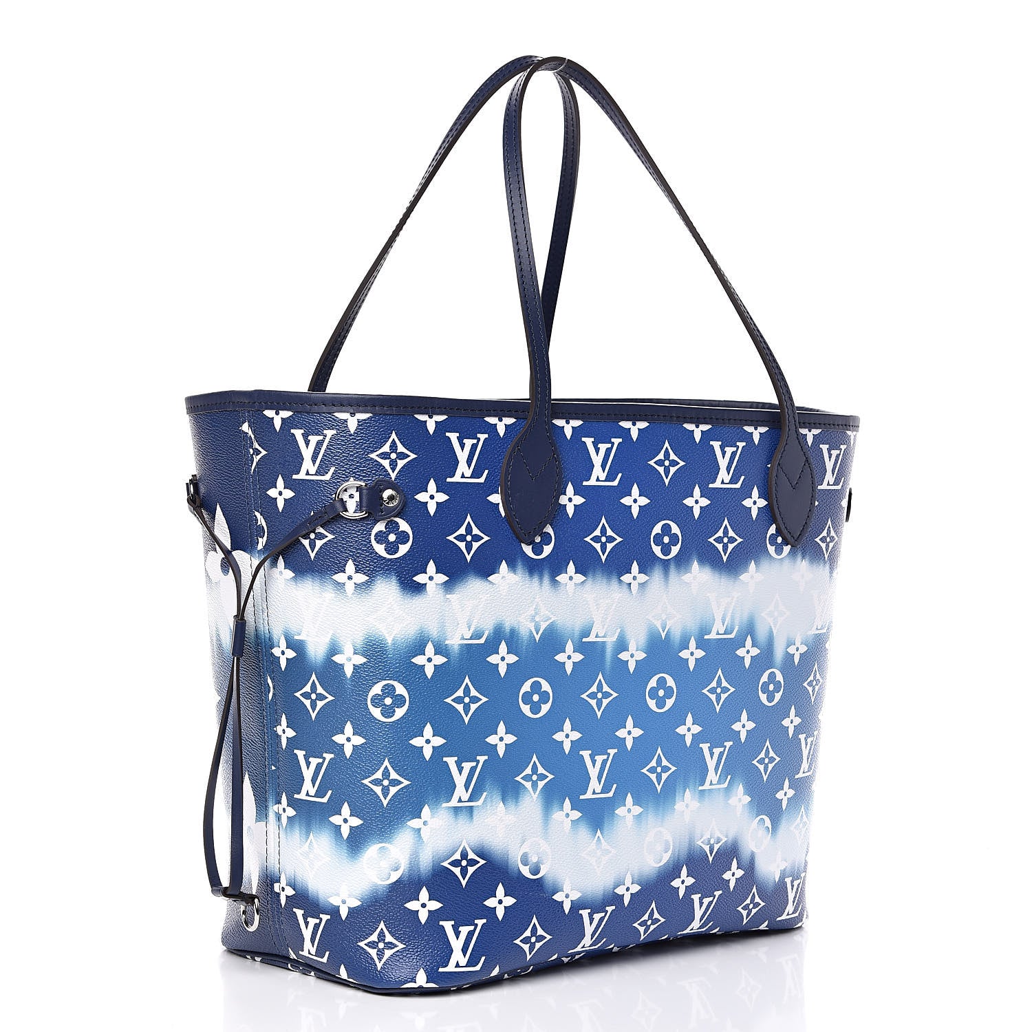 Louis Vuitton Monogram Escale Neverfull MM Blue 3 of 10