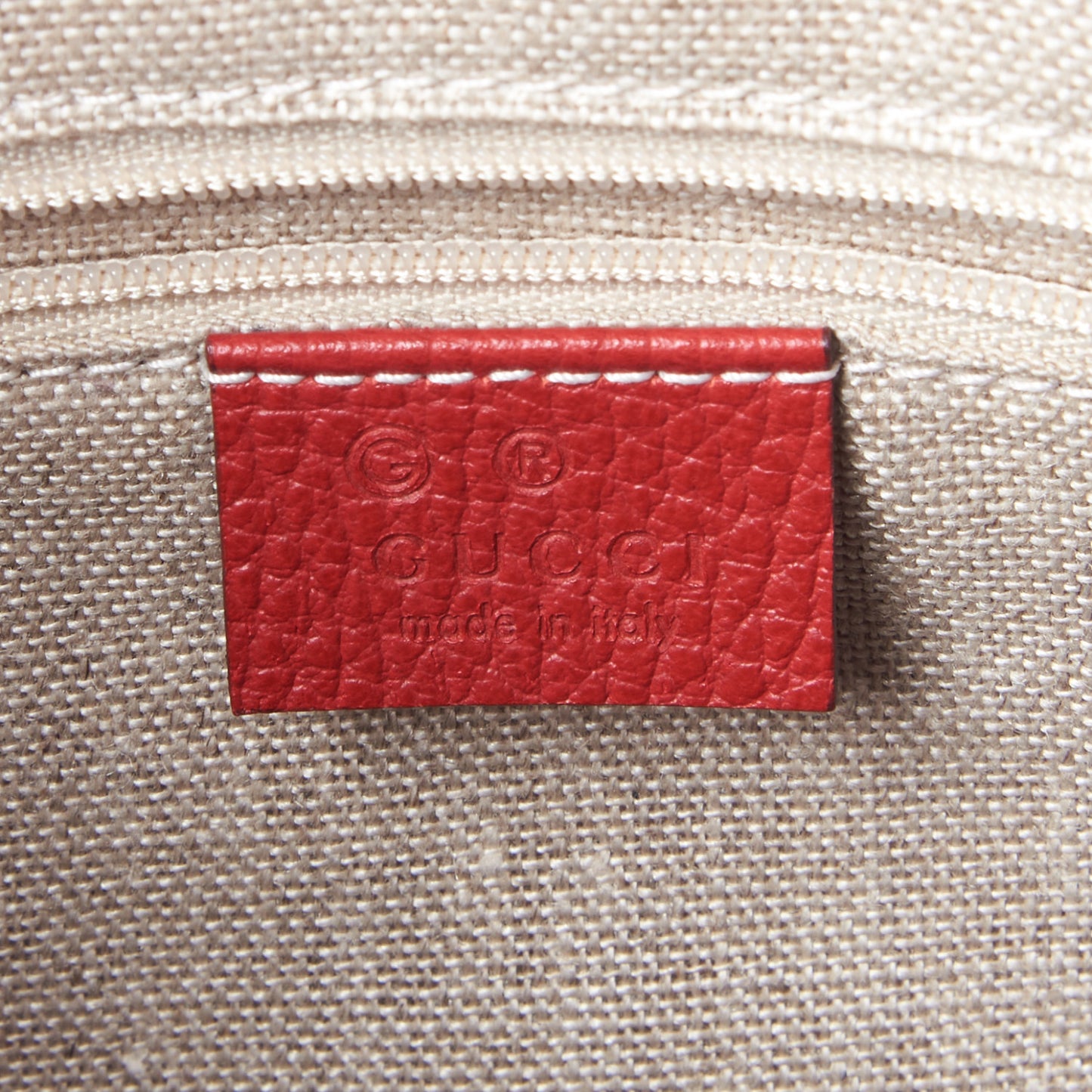 Pebbled Calfskin Convertible Bamboo Tassel Tote Red