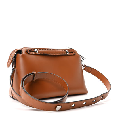 Fendi Vitello King Logo Embossed Medium By The Way Boston Bag Cuoio 3 of 10