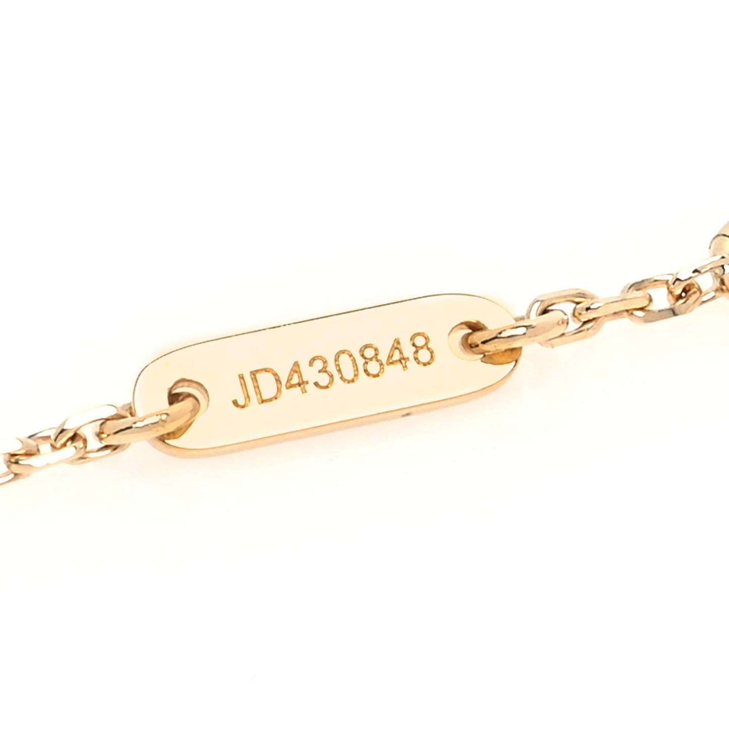 18K Yellow Gold Mother of Pearl Sweet Alhambra Bracelet