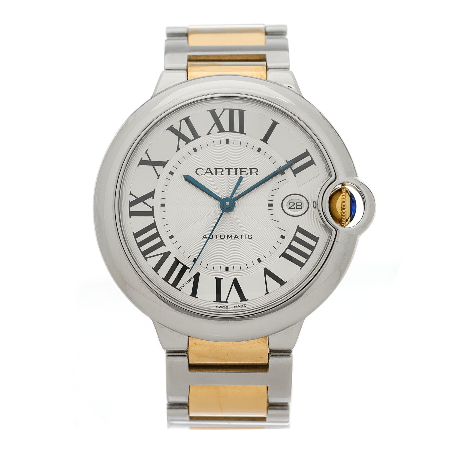 Cartier Stainless Steel 18K Yellow Gold 42mm Ballon Bleu De Cartier Automatic Watch 1 of 4