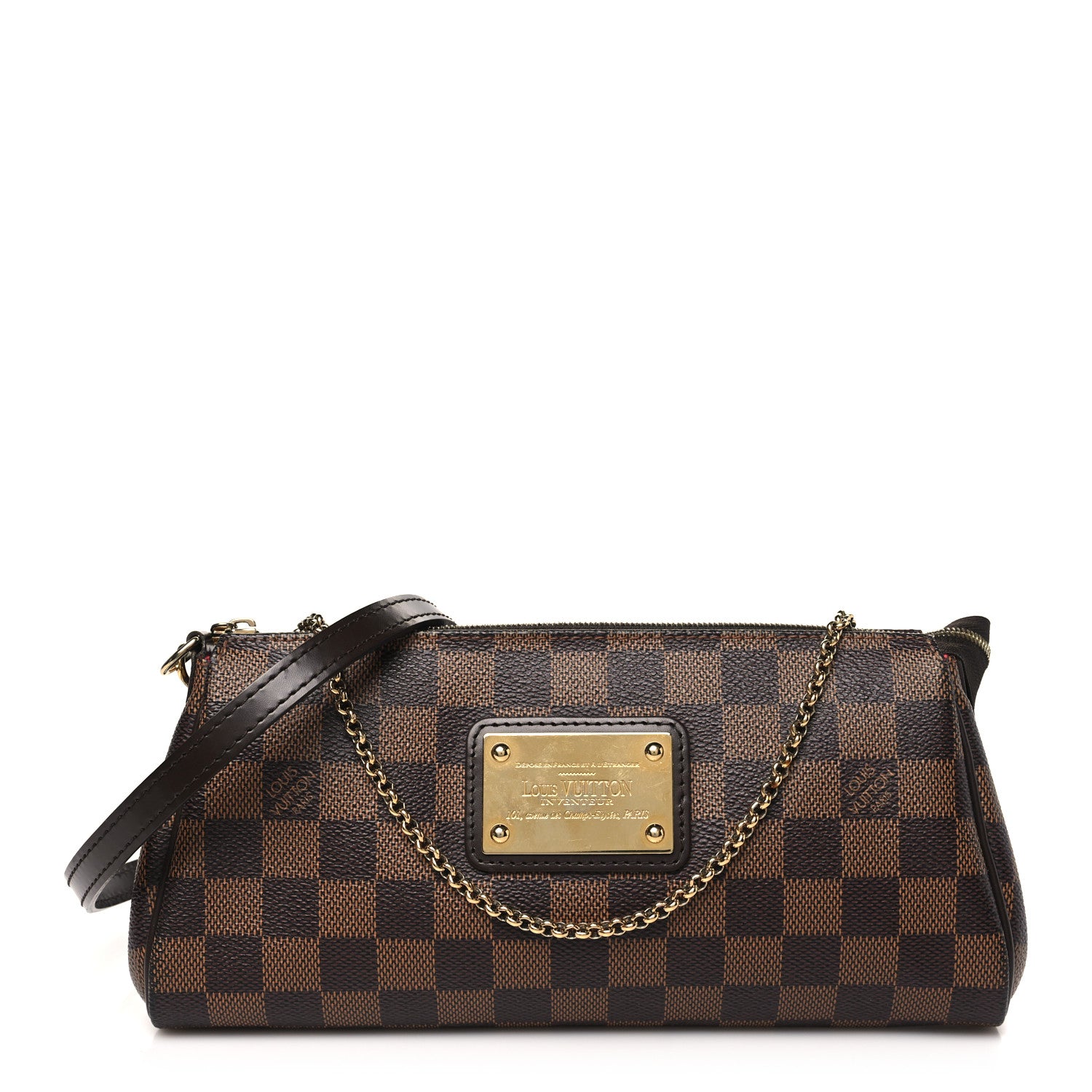 Louis Vuitton Damier Ebene Eva Clutch 1 of 10