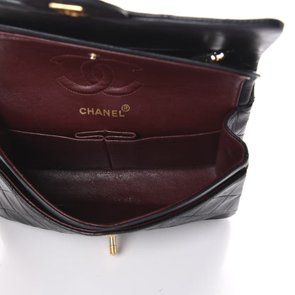 Chanel Lambskin Quilted Small Double Flap Black 6 of 13