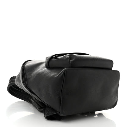 Balenciaga Smooth Calfskin Logo Small Everyday Backpack Black White 4 of 11