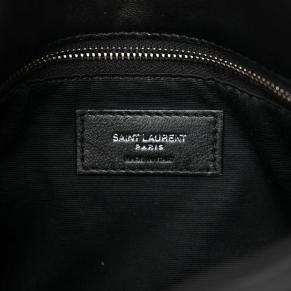 Saint Laurent Lambskin Quilted Small Loulou Puffer Monogram Chain Satchel Black 5 of 9