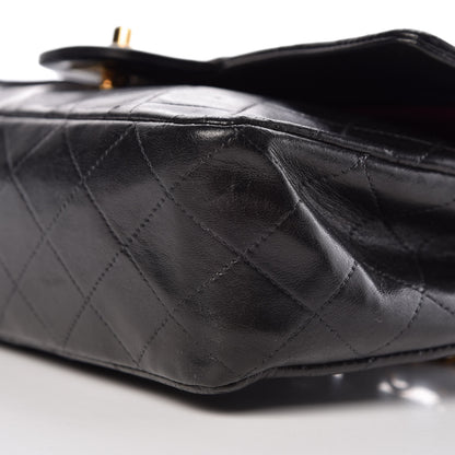Chanel Lambskin Quilted Medium Double Flap Black 13 of 15