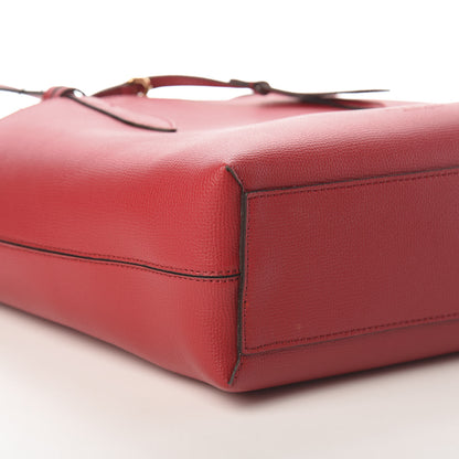 Burberry Haymarket Check Small Reversible Tote Poppy Red 10 of 13