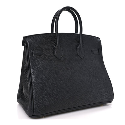 Hermes Togo Birkin 25 Black Black 2 of 10