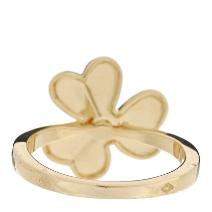 Van Cleef & Arpels 18K Yellow Gold Diamond Small Frivole Ring 55 7.25 3 of 5