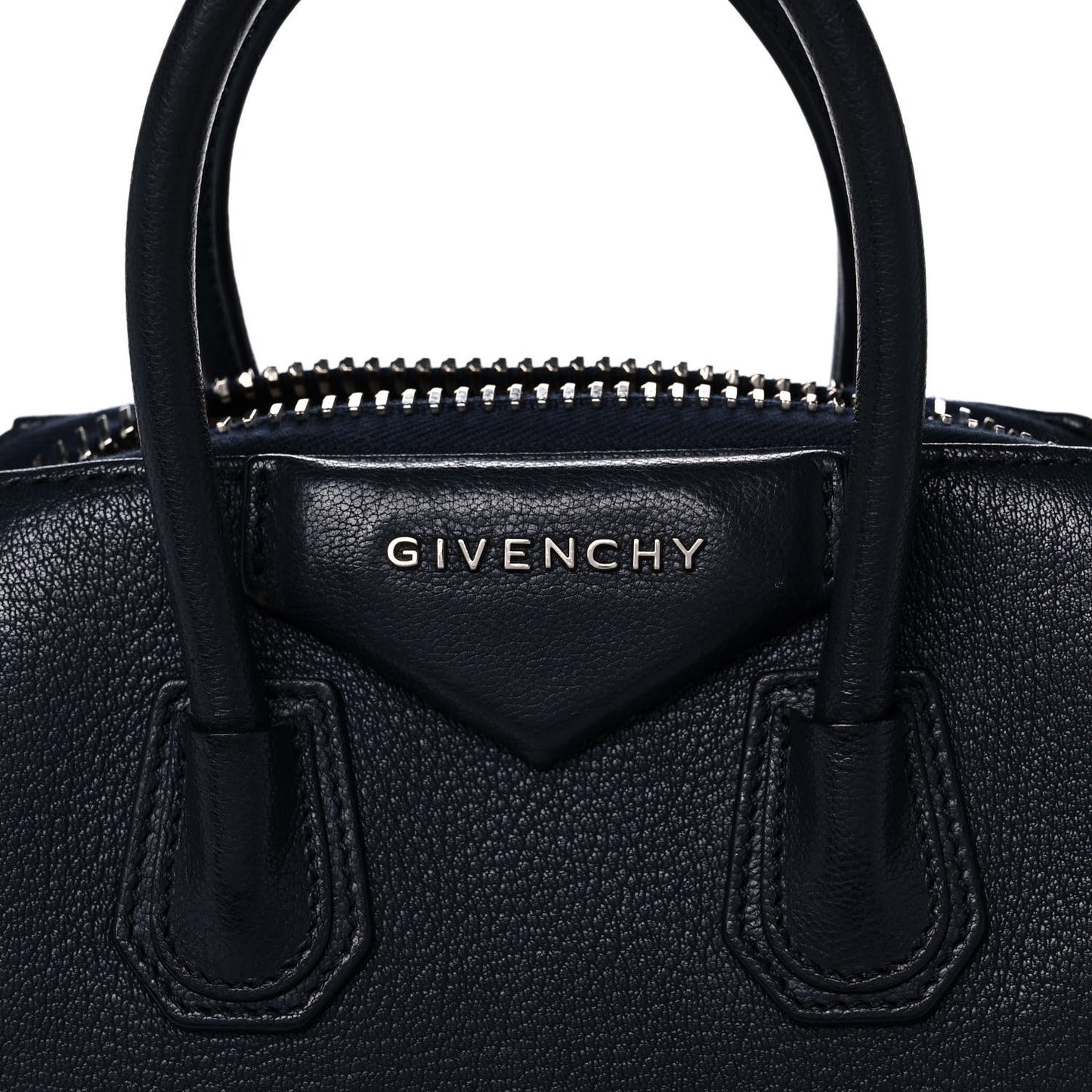 Sugar Goatskin Mini Antigona Navy