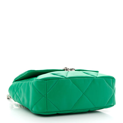 Chanel Lambskin Quilted Medium Chanel 19 Flap Green 3 of 9