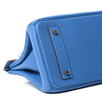 Hermes Togo JPG Shoulder Birkin II 42 Blue Izmir 6 of 11