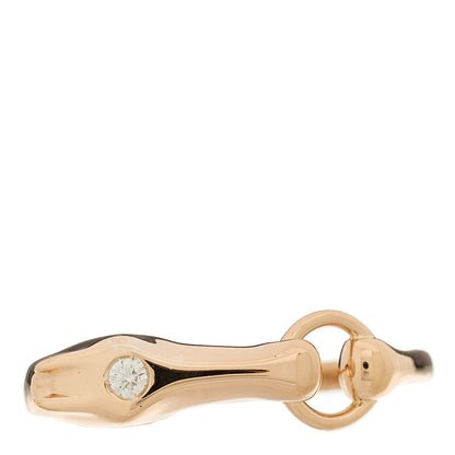 Hermes 18K Rose Gold Diamond TPM Galop Ring 52 6 3 of 7