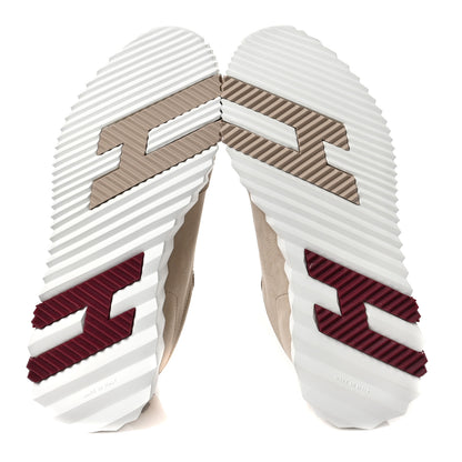 Hermes Goatskin Suede Goatskin Bouncing Sneakers 36 White Gomme 5 of 8