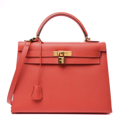 Hermes Epsom Kelly Sellier 32 Rose Jaipur 1 of 16