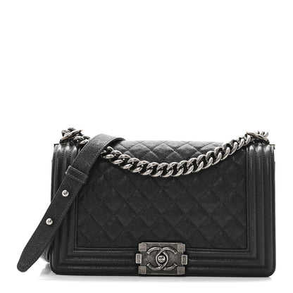 Chanel Caviar Quilted Medium Boy Flap Charcoal 1 of 10
