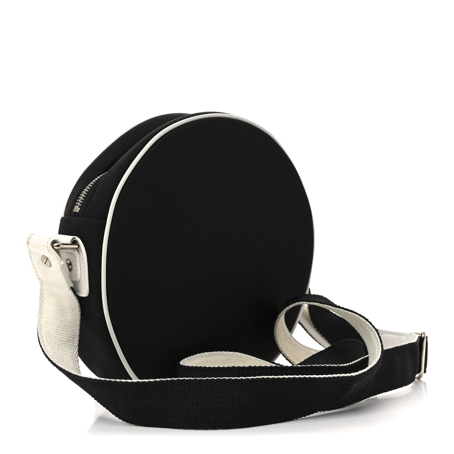 Canvas Rubber Airlines Crossbody Black White Red