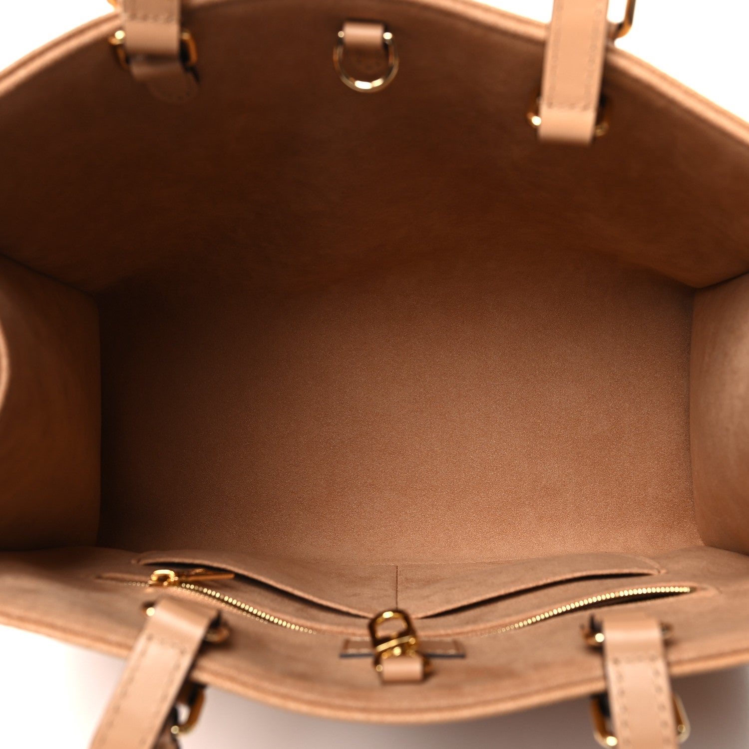 Louis Vuitton Empreinte Monogram Giant Onthego MM Arizona Creme 5 of 11