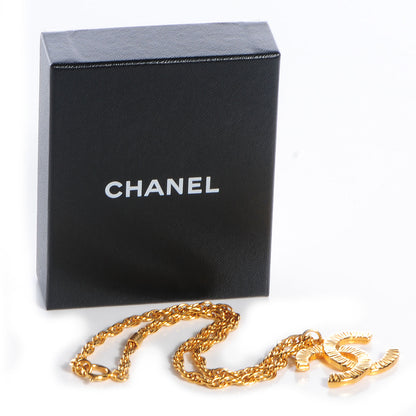 Chanel CC Chain Pendant Necklace Gold 7 of 7