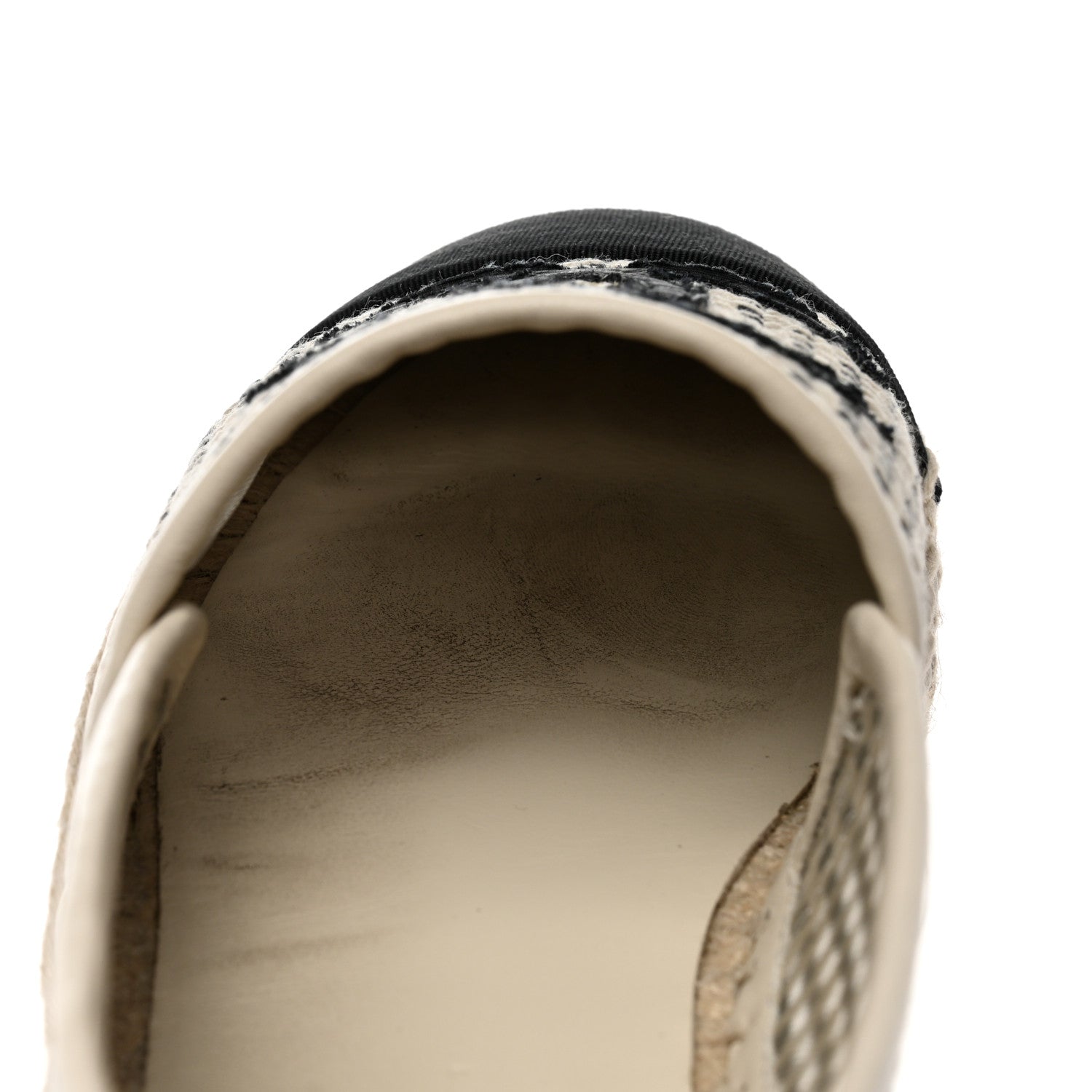 Chanel Mesh Grosgrain CC Espadrilles 36 Beige Black 9 of 11