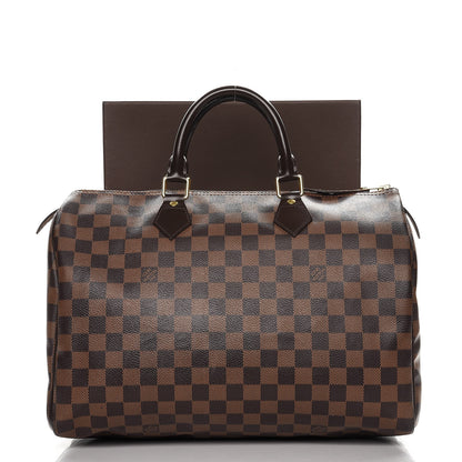 Louis Vuitton Damier Ebene Speedy 35 13 of 13