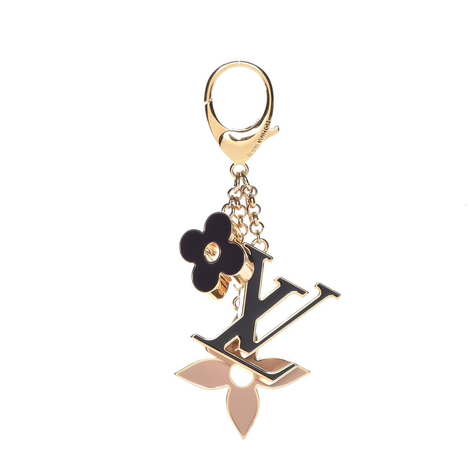 Louis Vuitton Fleur De Monogram Bag Charm Dore 1 of 5