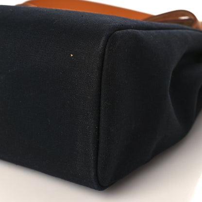 Hermes Toile Vache Hunter Herbag Zip PM 31 Black Natural 12 of 16