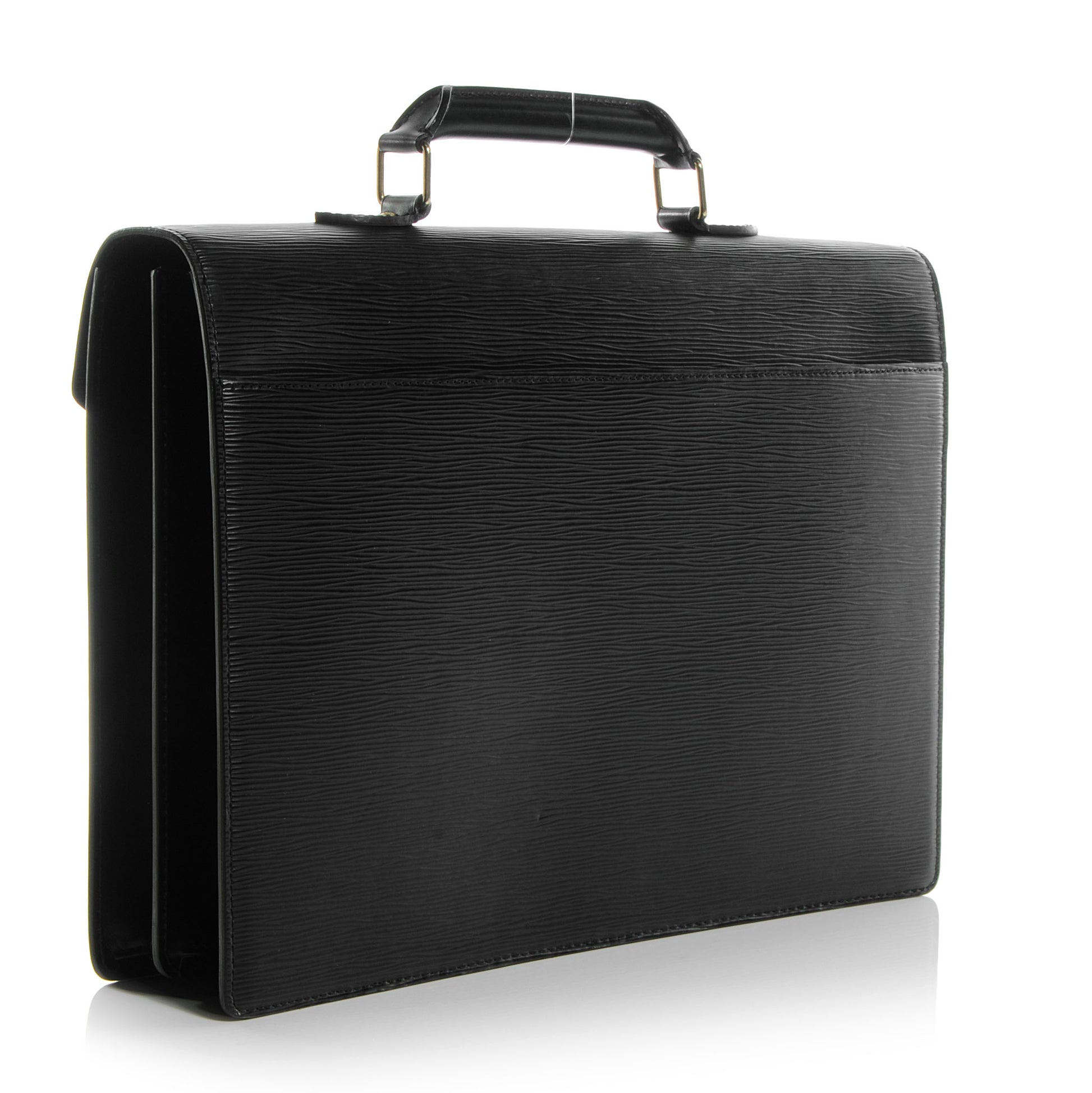 Louis Vuitton Epi Serviette Ambassadeur Briefcase Black 3 of 7