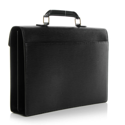 Louis Vuitton Epi Serviette Ambassadeur Briefcase Black 3 of 7