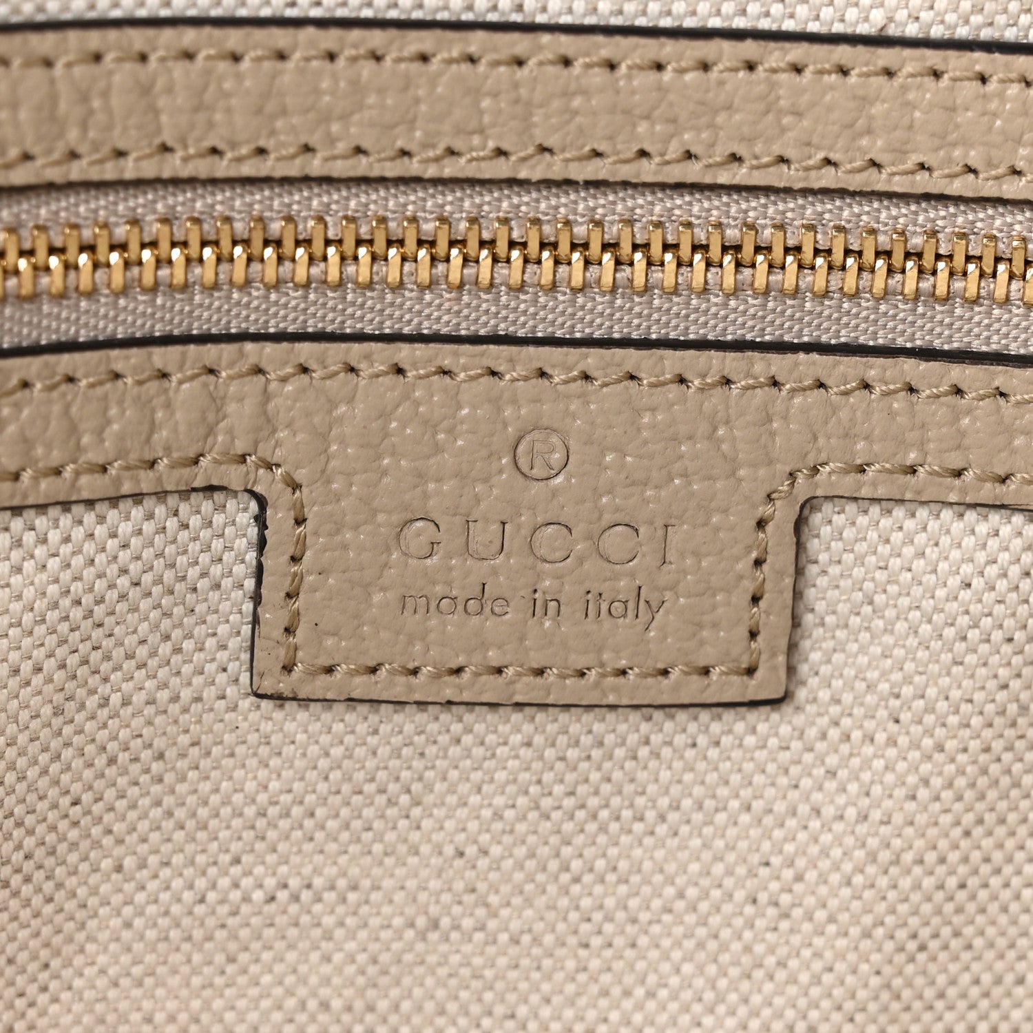 Gucci GG Supreme Monogram Textured Dollar Calfskin Web Medium Ophidia Shopping Tote Beige Mystic White Oatmeal 6 of 11
