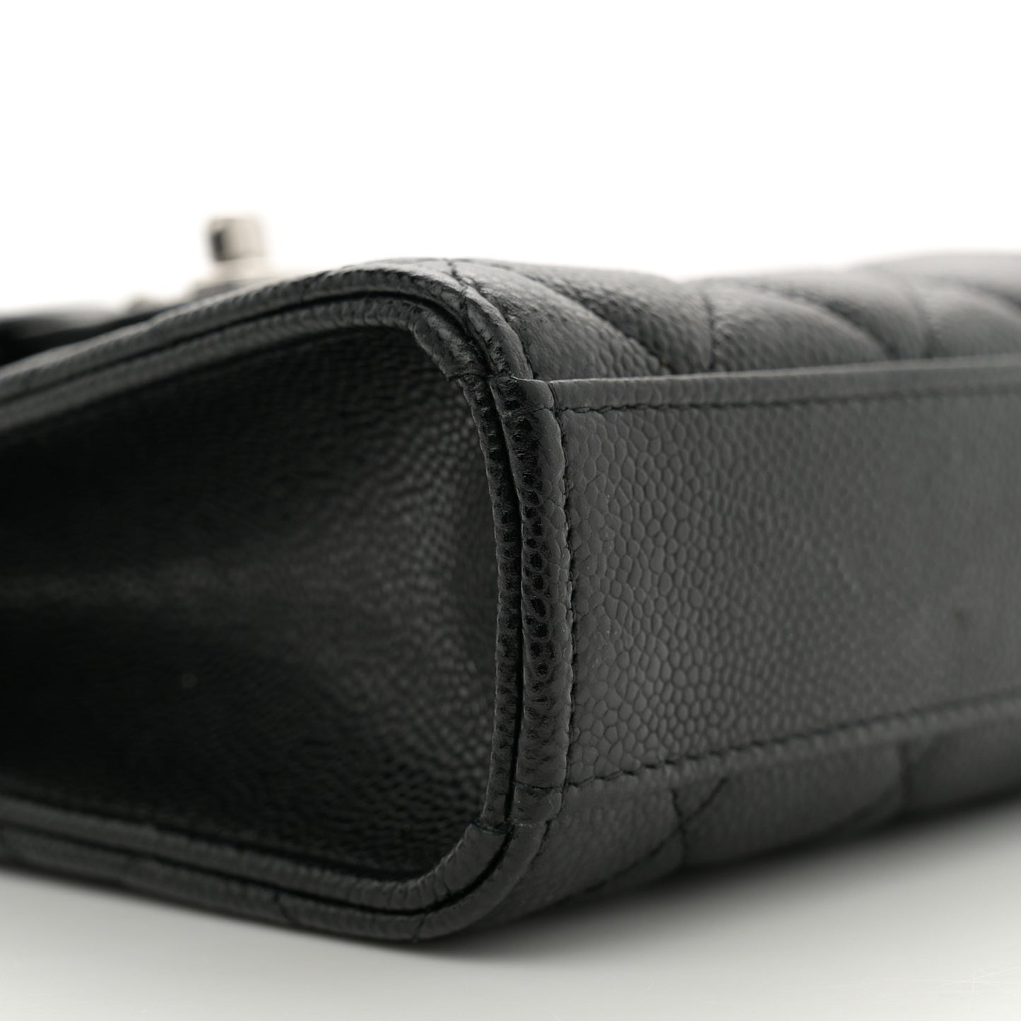 Caviar Quilted Classic Phone Holder Black