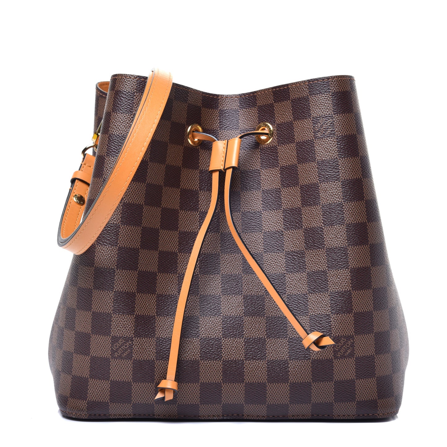 Damier Ebene Neonoe MM Safran