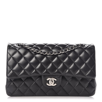 Chanel Lambskin Quilted Medium Double Flap Black 1 of 10